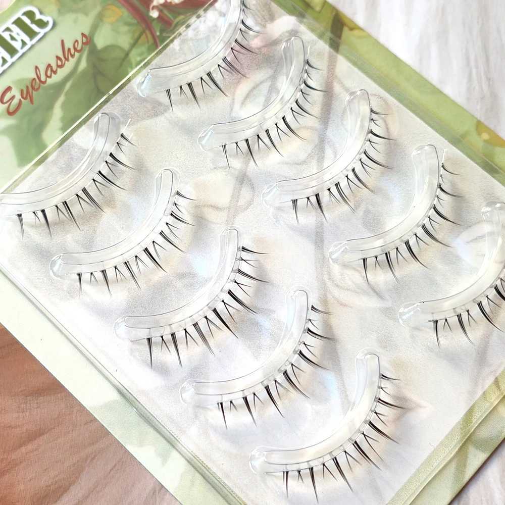 Natural Looking 5 Pairs Idol Bottom Eyelashes Set Soft Under Eyelash Handmade Lower Eye Lashes Extension Invisible BandT251223