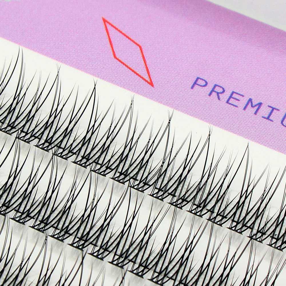 MUYD 120pcs Premium Mink Individual Fishtail Eyelash Extension Natural 3D Cluster Eyelashes Professional Makeup Flared LashesT251223