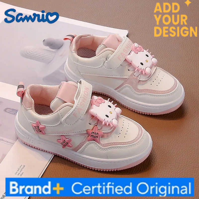 Sanrio Childrens Casual Hello Kitty Shoes Girls Anime Comfortable Board Shoes Breathable Non Slip Running Shoes Sneakers Festival Gift H251223