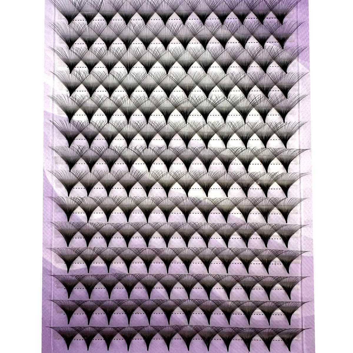 30/40D Premade Fans 005 Super Fluffy Big-Fans Eyelash Extensions Thin Base Handmade Eyelash Fans Matte Black Realistic LashesT251223