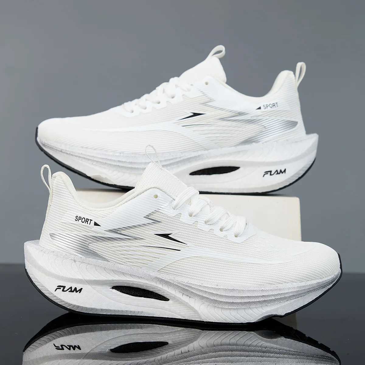 Men Sports Running Shoes Casual Marathon Breathable Lightweight Womens Comfortable Athletic Nonskid Walking Sneakers Outdoors Z251223