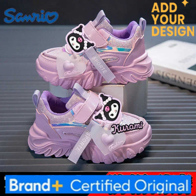 Sanrio hello kitty Sneakers girls high-top sports shoes kuromi spring and autumn new cartoon casual shoes childrens board shoes H251223