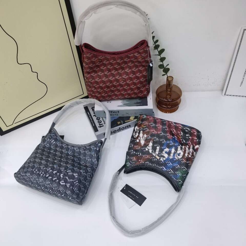 Christy ng Medium Size Printed Single Shoulder Underarm 2025 New Fashion Versatile Handheld Bucket Bag for Women