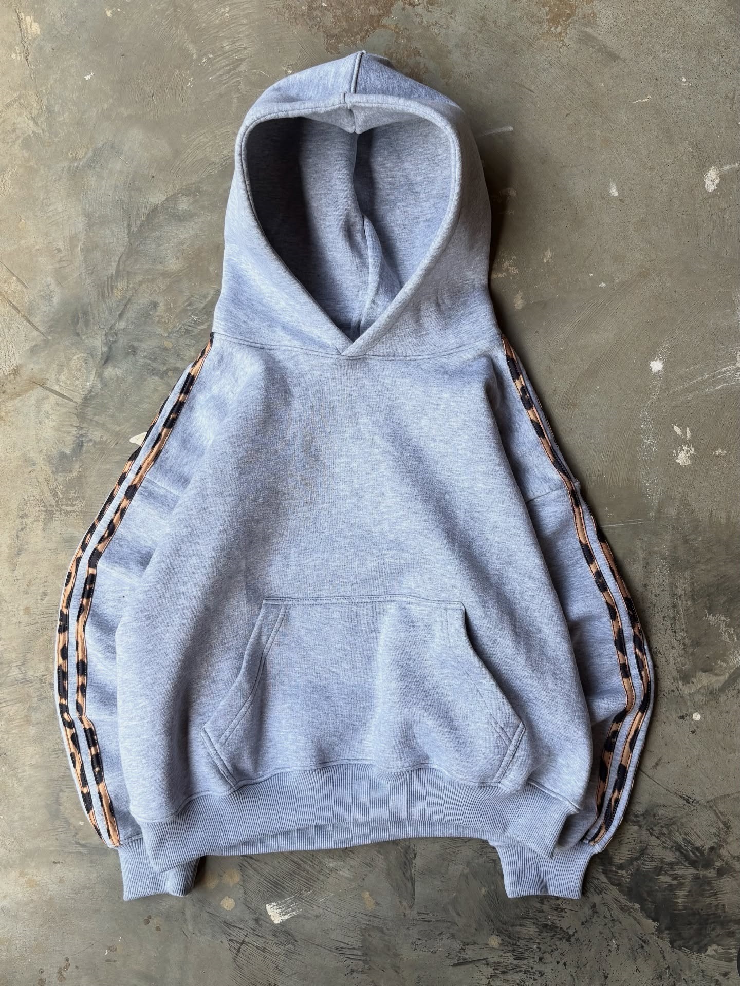 Men's Hoodies Leopard Print Hip Hop Aesthetics Graphic Hooded Sweatshirt Oversized Goth Hoodie Punk Fashion Clothes