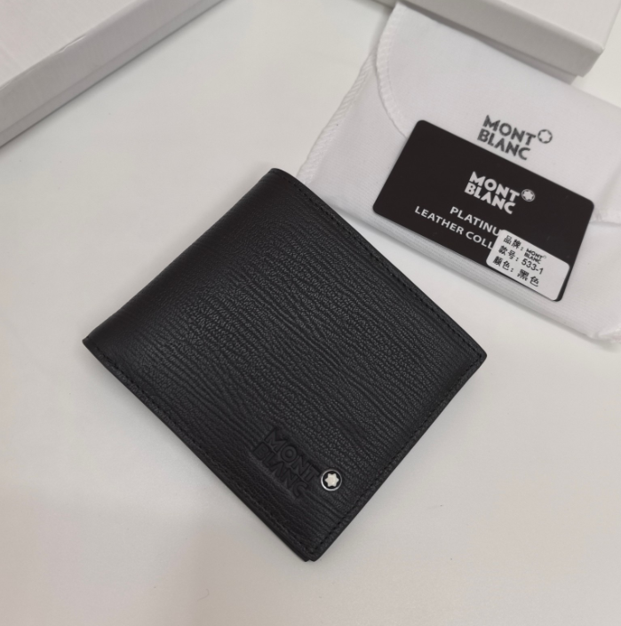 Designer bag charm Montblancs Wallets Upscale MB Men wallet White Star logo Black Leather purses card holder Designer Keychains pouchs for elegant mans