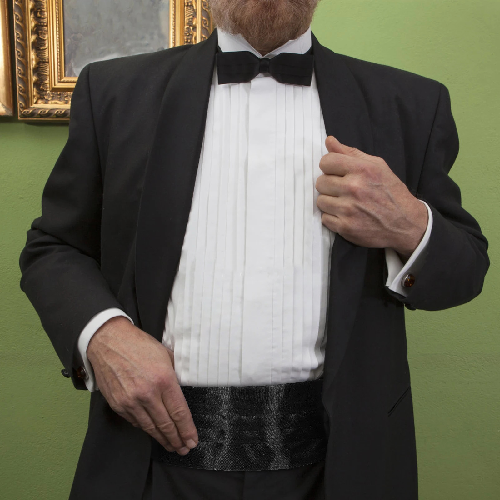 Satin Cumberbund Black Tuxedo Set Adjustable Belt Suit Men Accessories Bow Tie Waist Belt Formal Night Party formal cummerbund 251222
