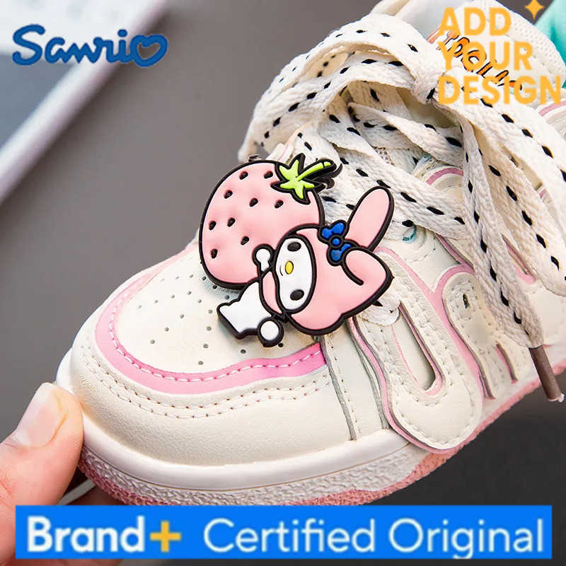 Sanrio Girls Cute Cartoon Hello Kitty Casual Shoes Korean Style Trendy Brand Shoes Boys and Girls Kids All-match Sports Shoes Sneakers H251223