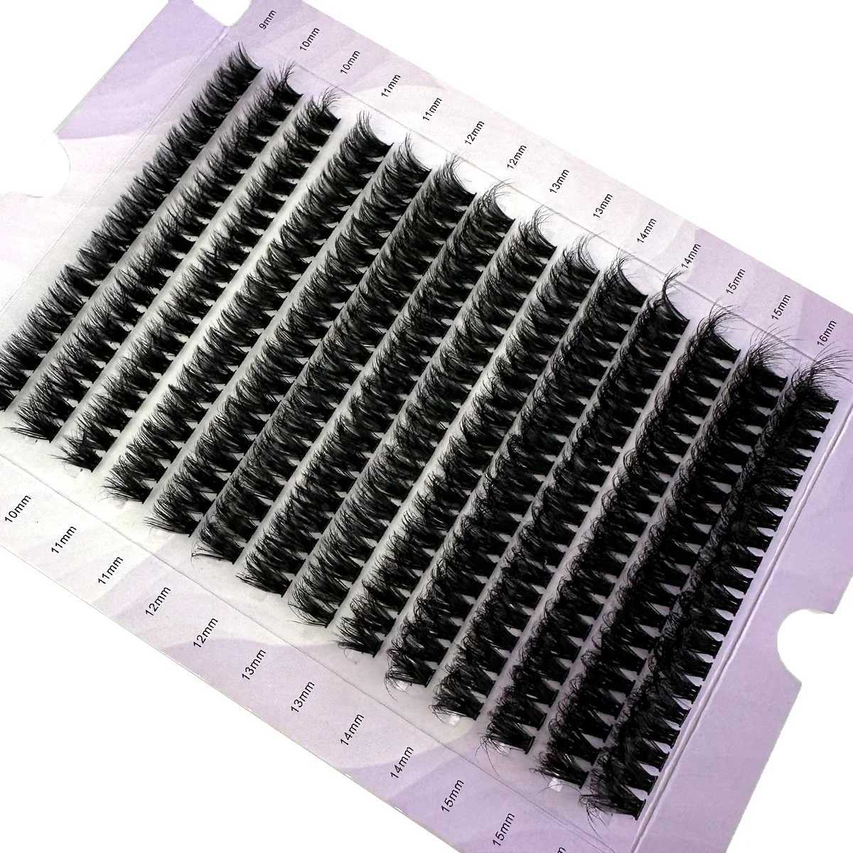14 Rows 5D Fluffy Cluster Lashes 60D/80D/100D Thick Eyelash D/DD Curl 9-16mm Mix Individual Lashes DIY Lash ExtensionsT251223