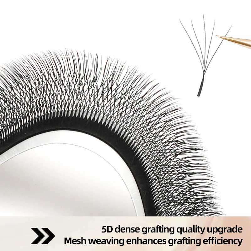 MENGLUKE 5D W Shaped Bloom Automatic Flowering Premade Fans Eyelashes Extensions Natural Soft Light High Idividual LashesT251223