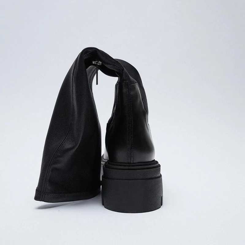 Chunky Women Knee High Boots Fashion Platform Thick Heels Shoes Autumn Winter Ladies Knight Long Botas De MujerT251223