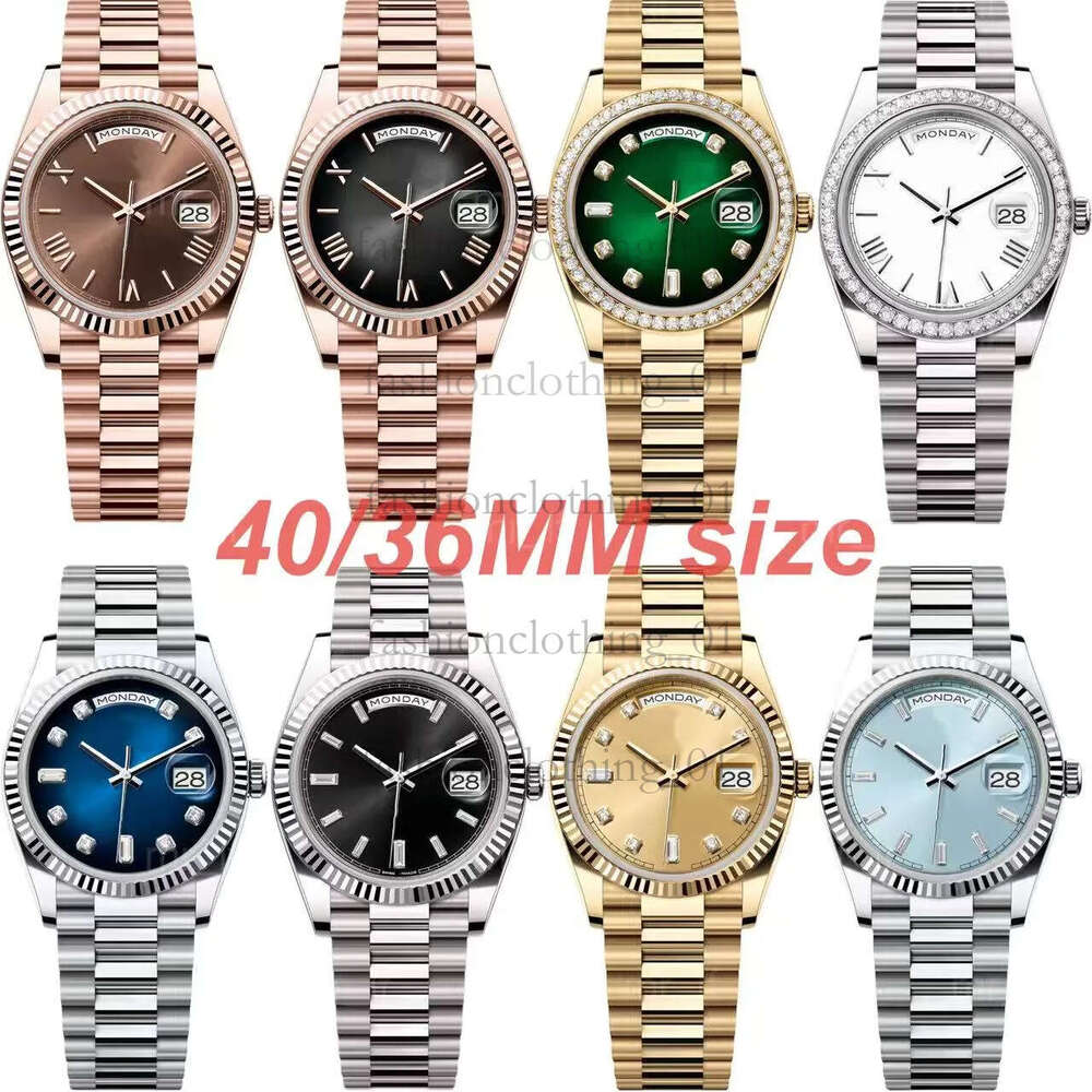 AAA Day Date automatic watches men 40MM 36MM size designer watch women stainless steel waterproof Wristwatches with sapphire glass reloj orologio montre de luxe