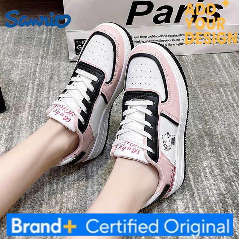Sanrio HelloKitty Kuromi Kawaii Womens Shoes Fashion Breathable Sneaker Leather Cartoon Cute Female Sneakers H251223