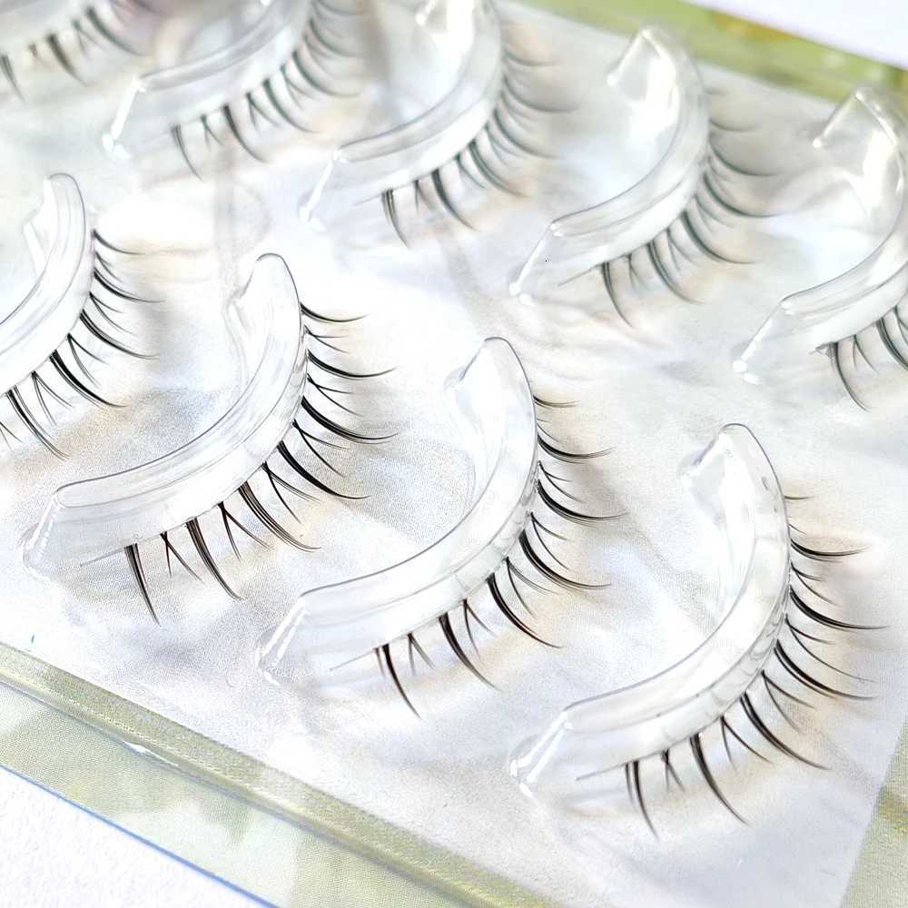 Natural Looking 5 Pairs Idol Bottom Eyelashes Set Soft Under Eyelash Handmade Lower Eye Lashes Extension Invisible BandT251223