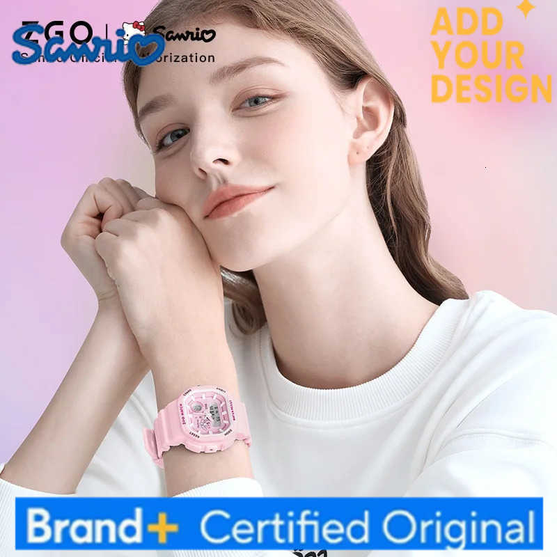 Sanrio X My Melody New Electronic Watch Dual Display Waterproof Luminous Student Watches Multi-Functional Digital Watch 810 H251223