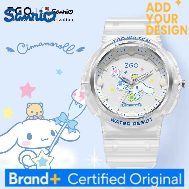 Sanrio X Cinnamoroll Childrens Watch Waterproof Fashion Quartz Watch Luminous Hands Creative Dial Plate Gift Boys Girls 355 H251223