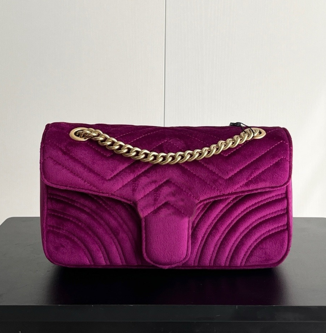 High quality Gold Velvet Diamond Grid Armpit Bag Woman Bags Luxury Designers Chain Bag Vintage Shoulder Bag 443497