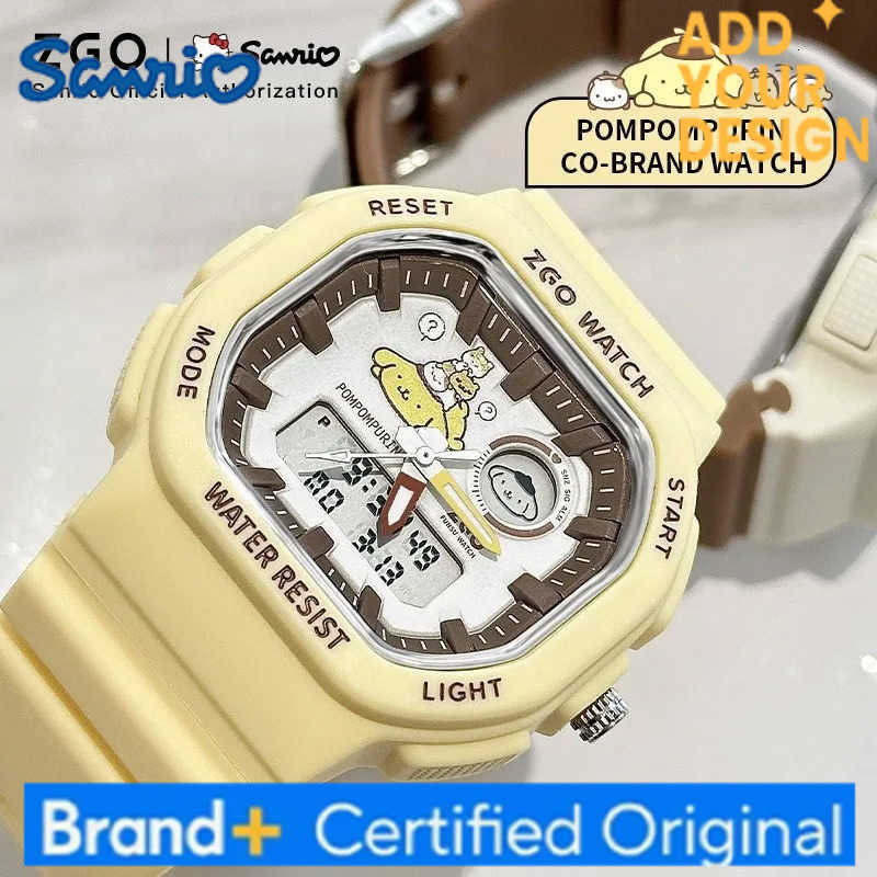 Sanrio pomporpurin kids watch for boys waterproof with night light sports digital chronograph watch 810 H251223