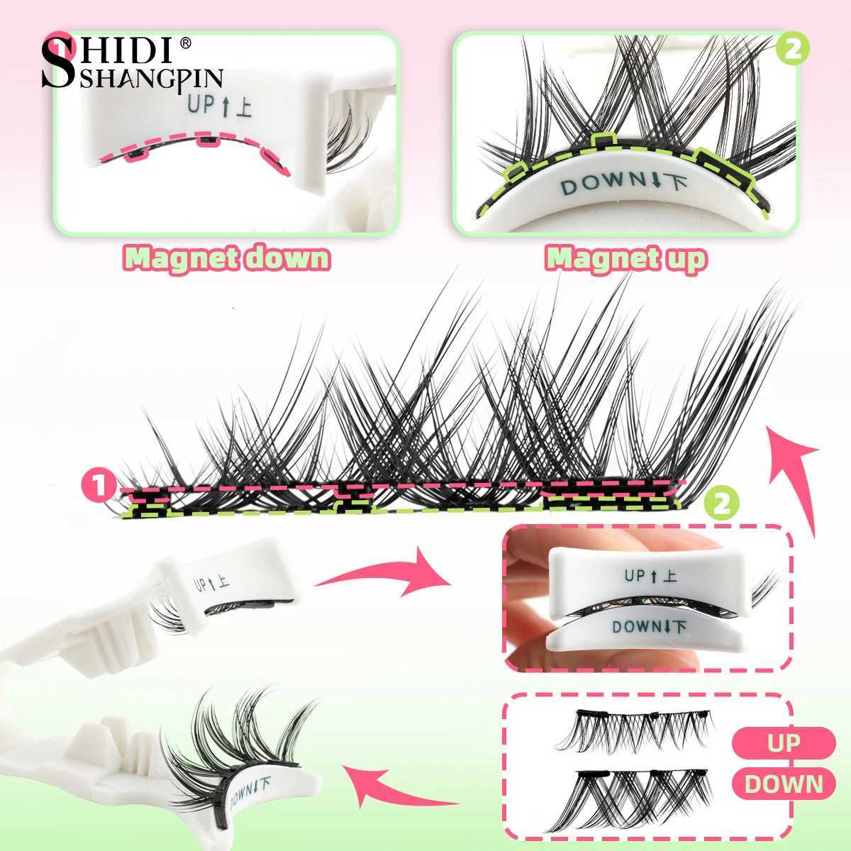 Magnetic Eyelashes 1 Pair No Glue Needed Reusable Magnetic Eyelashes Tweezers Set Natural Long Eyelash Makeup Tweezers ToolT251223