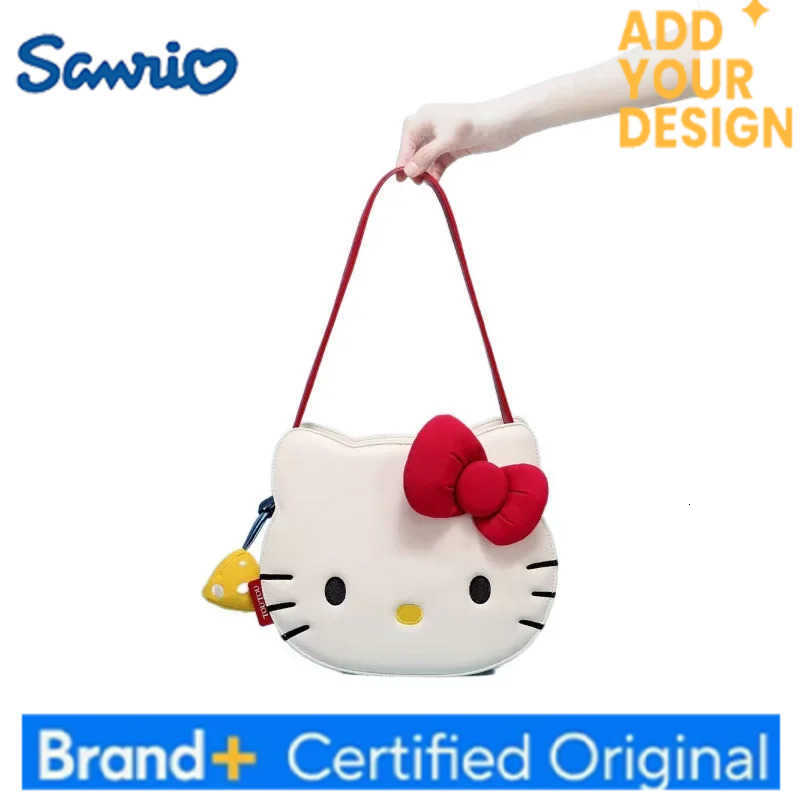 Sanrio PU New Hello Kittys Crossbody Bag Shoulder Bag Anime Cartoon Girl Cute Large Capacity Tote Bag Printing Bags for Woman H251223