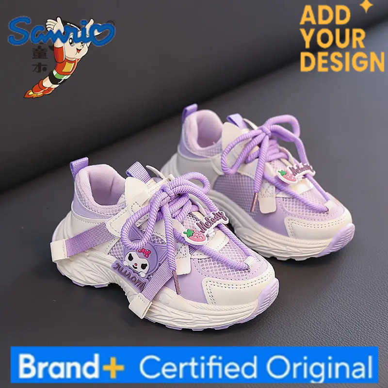 Sanrio Kawaii Student Cartoon Comfortable Sports Shoes Running Shoes Kuromi Children Birthday Gifts for Girls H251223