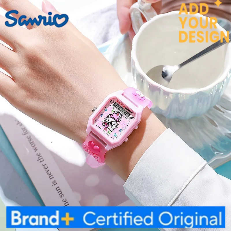 Sanrio Cartoon Hello Kitty Children watches Kuromi Melody digital watch Student Party Kids Girls Gifts Birthday Present H251223