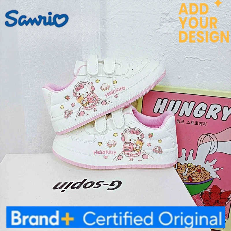 Sanrio Kawaii Hello Kitty Students Cute Cartoon Sneakers Children Comfortable Non Slip Running Shoes Christmas Gifts for Kids H251223