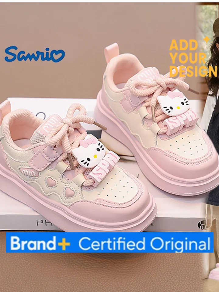 Sanrio Hot Girl Hello Kitty Kawaii Fashion Sneakers Student Autumn and Winter Anime Cartoon Non-Slip Child Leisure Sneakers New Style H251223