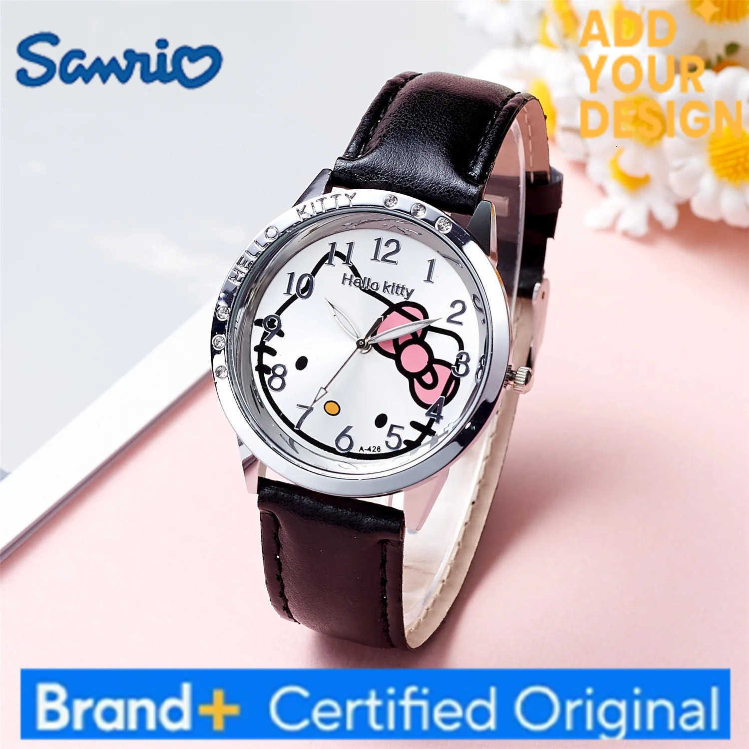 Sanrio Hello Kitty Kids Quartz Watch Women Casual Waterproof Kawaii Cartoon Watches Fashion WristWatch Birthday Gifts H251223
