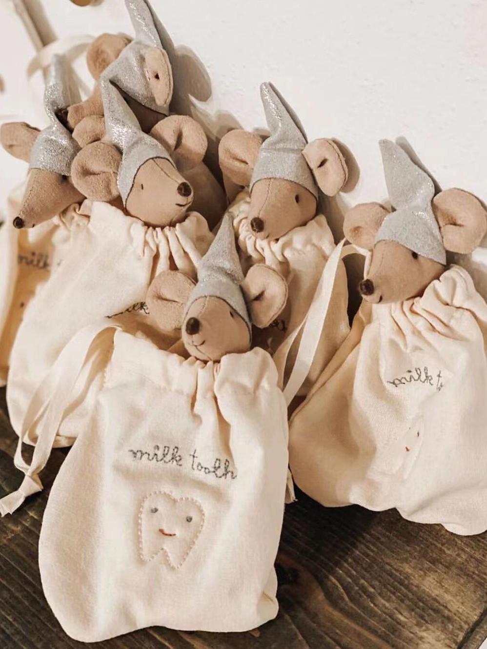 Nordic Mouse Plush Toy Wedding Mouse Cloud Mouse Beach Vacation Mouse Floral Dress Mouse New Tooth Fairy Mouse Soft Cute Plush Toy 241225