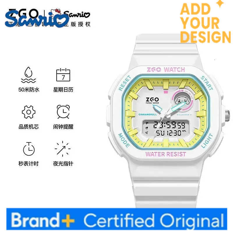 Sanrio PachaSophomore dog Series Waterproof Luminous Electronic Watches for Girls Students Decorated KT Birthday Gifts H2512231