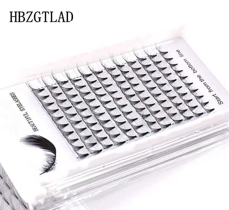 HBZGTLAD 3D-10D Russian Volume Eyelashes Extension Short Stem Pre made Fans C/D curl Mink Lash Eyelash Individual ExtensionsT251223