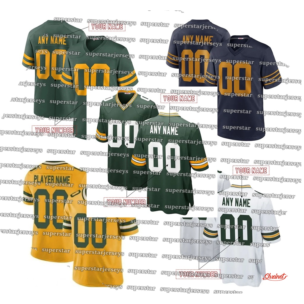 Personalize Custom NEW Football Jersey 10 Love Josh Jacobs Matthew Golden Tucker Kraft Xavier McKinney Reed Romeo Doubs