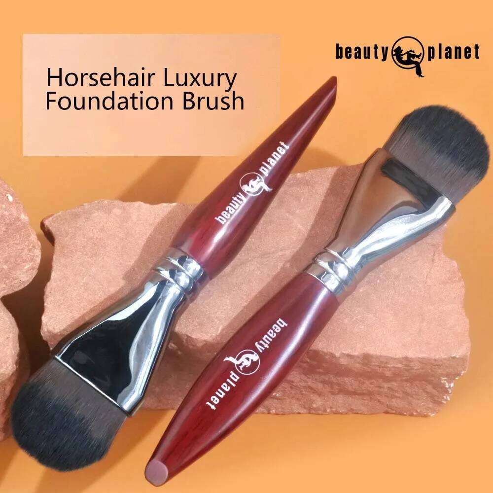 Beauty Planet Luxury Natural Animal Horse Hair Powder Foundation Blush Brushes Professional Makeup Make Up Cosmetic Tools X251223
