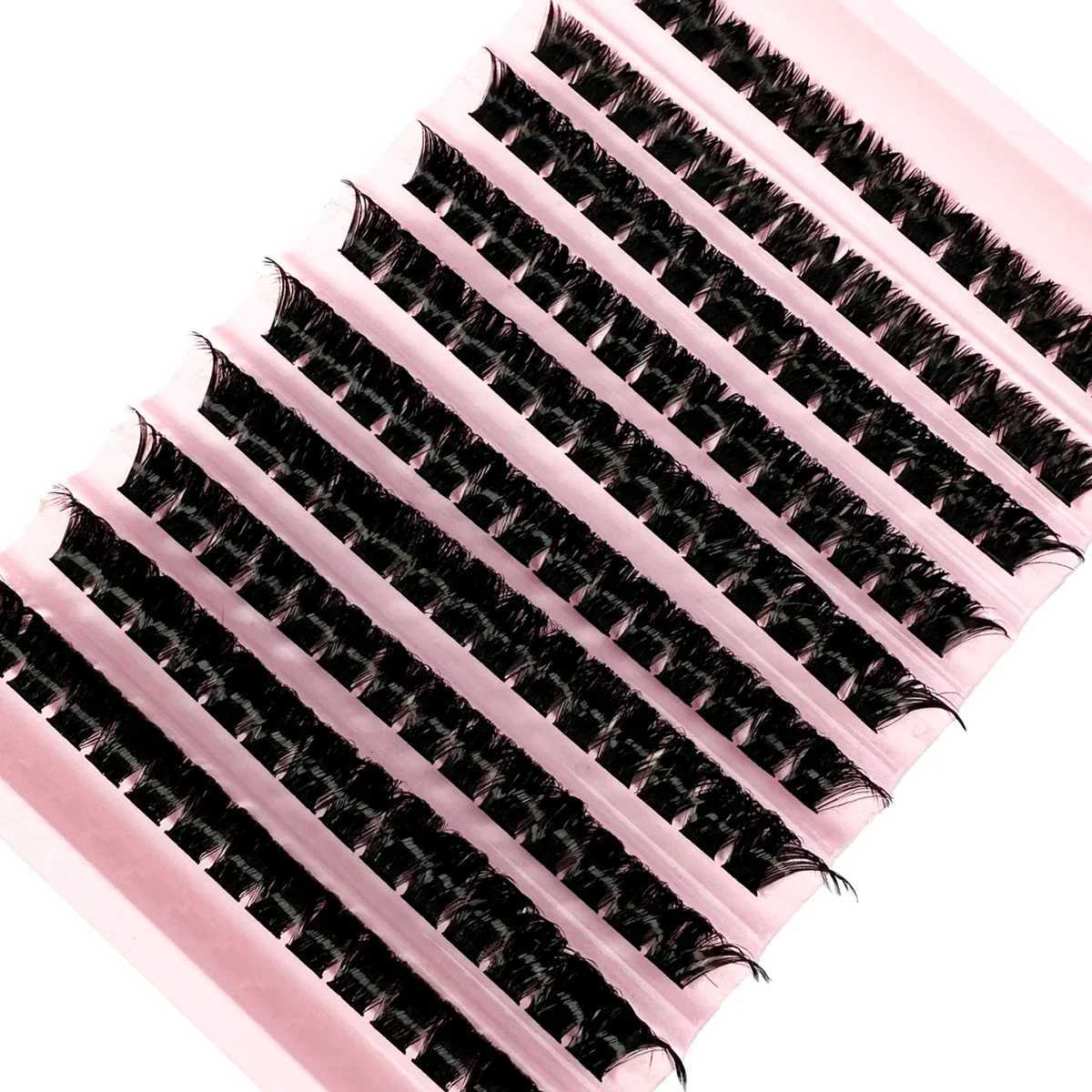 New 160D 10 Rows Individual Lashes Extension Natural Faux Mink Eyelashes Individual Cluster Eyelashes Extension Makeup CiliaT251223