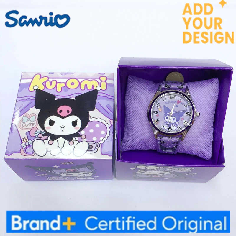 Sanrio Watch Kuromi My Melody Cinnamoroll Pompompurin Quartz Watch Holiday Birthday Children Pointer Watch Girl Kids Gifts Toy H251223