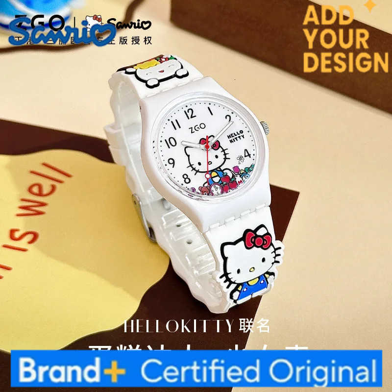 Sanrio X Hello Kitty Kids Watches Start School Must-Have Cute Waterproof Watch Girl Student Quartz Wristwatch Gift 320 H2512231