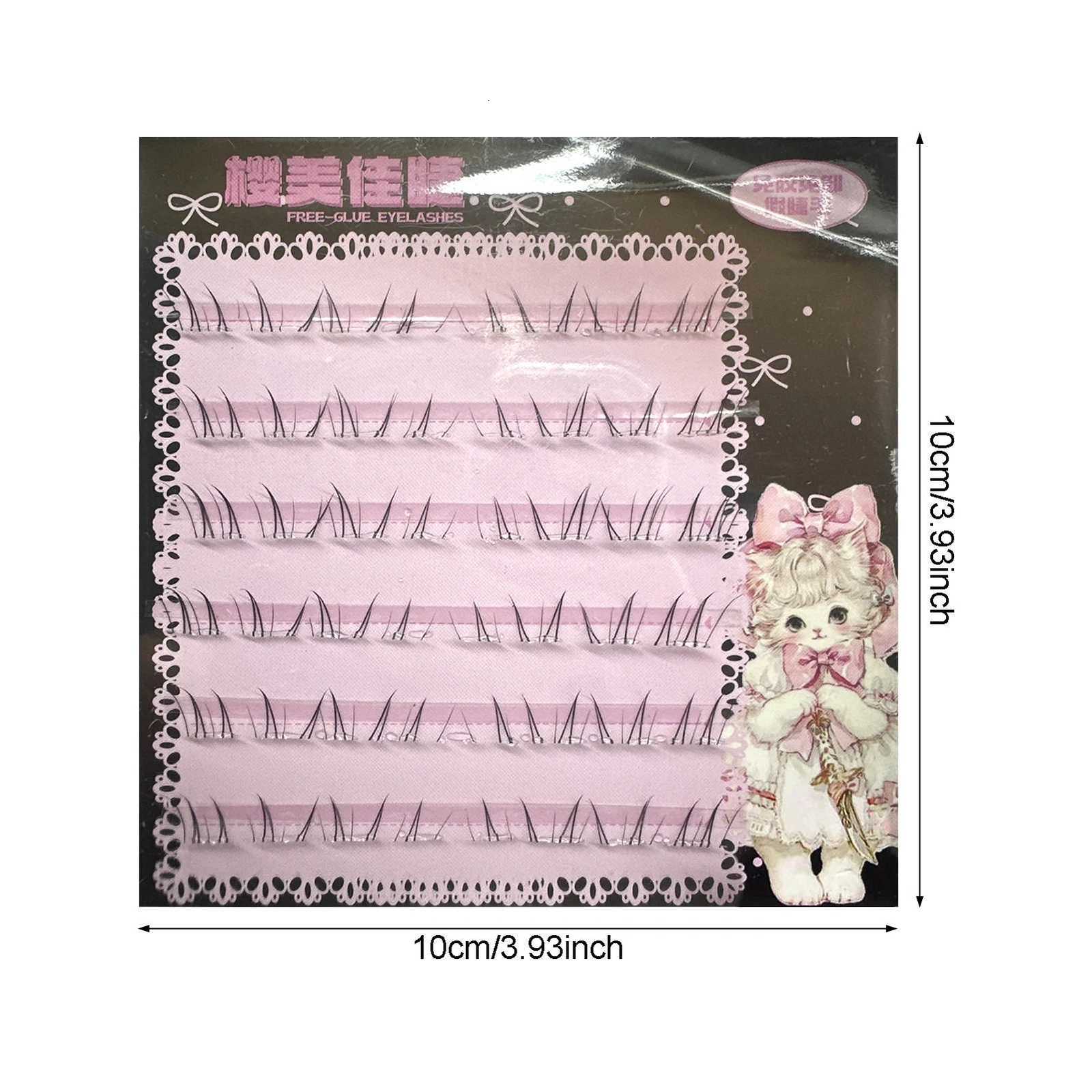 4-6mm Individual Bottom Lash Clusters No Glue Need C Curl Black Lower Eyelash Self-adhesive Lash Extensions Cosplay DIY MakeupT251223