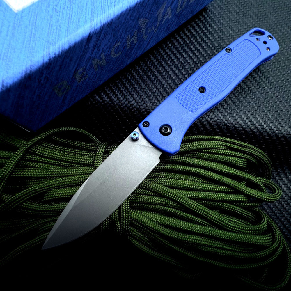 BM Bugout EDC Folding Pocket Knife Black/ White Blade Survival Tactical Knife Outdoor Facas Jackknife Hand Tools Rescue