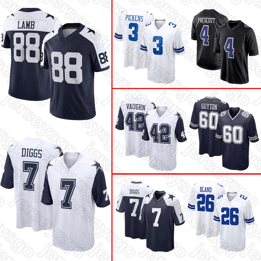 #4 Dak Prescott Football Jersey Dallas CowboysJersey #7 Trevon Diggs #11 Micah Parsons #88 CeeDee Lamb #3 George Pickens #21 Sanders #13 Overshown #21 Elliott Jersey