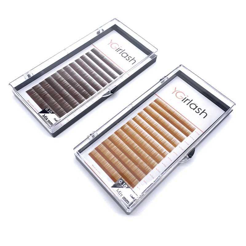 010 Baby Straight Permanent Handmade Eyebrow Light Brown Straight Eyebrow Extensions False Eyebrow No Curl EyelashT251223