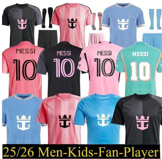 25 26 Inters Soccer Jerseys 2025 2026 MESSIS Sergio Suarez Jordi Alba Cremaschi Football shirts uniform men kids KIT miamis fans player version home away third
