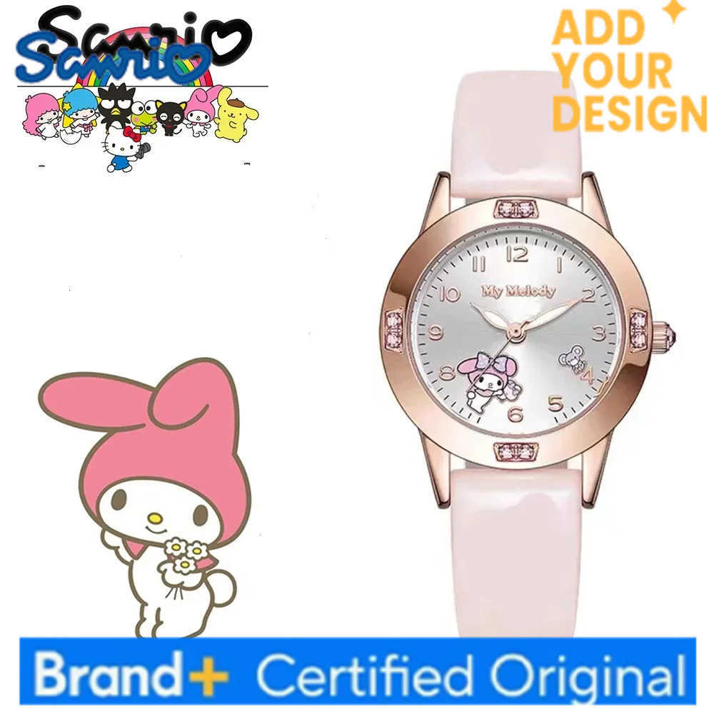 Sanrio Hello Kitty Women Watch Kuromi Cinnamoroll Kawaii Quartz Casual My Melody WristWatch Women Girl Children Gifts H25122311