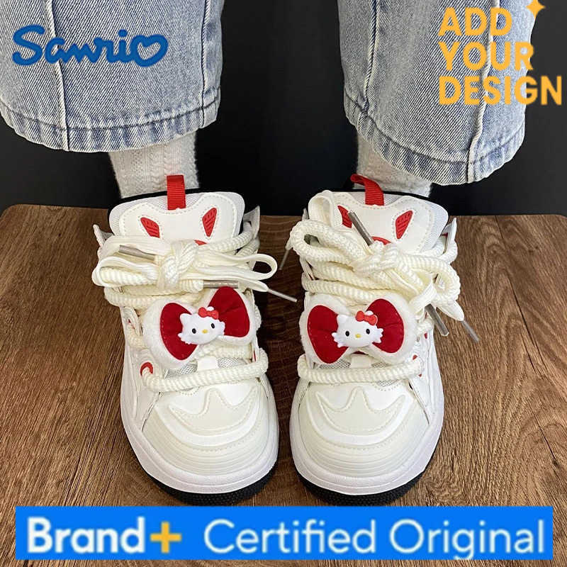 Sanrio Kawaii Hello Kitty Women Sports Shoes Anime Cartoon Cute Fashion Exquisite Ins Style Versatile Students Casual Sneakers H251223