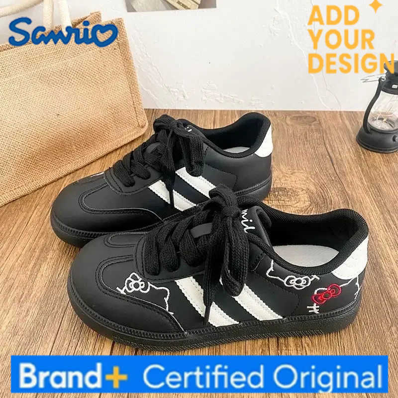 Sanrio Hello Kitty Board Shoes Cute Dopamine Originality Flat Bottomed Low Cut Shoes Fashion Comfortable Wear-resisting Casual Shoes H251223