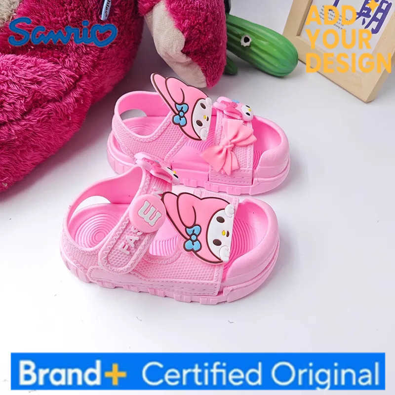 Sanrio KidsCasual Shoes Sandals Beach shoes Cartoon EVA Bow Summer For Girls Soft Bottom Anti-slip Velcro Pink Size 21-36 H251223