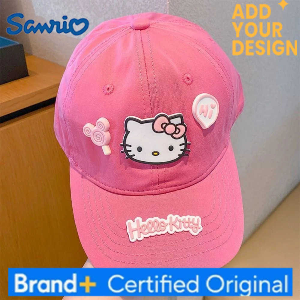 Sanrio Hello Kitty Cute Cartoon Kids Baseball Cap Duckbill Cap Adjustable Sun Hat Spring Summer Boys Girls Fashionable Hat Gifts H251223 - view 6