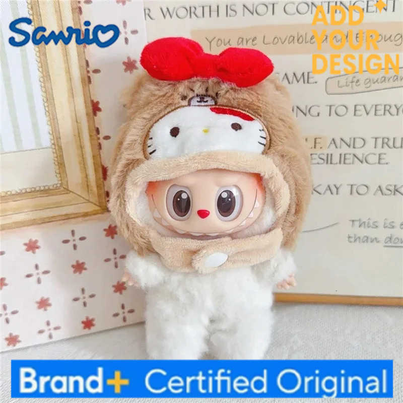 Sanrio Cute Plush Hat Outfit Clothing 15 17cm For Labubu Dimoo Doll Melody Hello Kitty Kuromi Pochacco Cinnamoroll Purin Ropa Clothes H251223 - view 6
