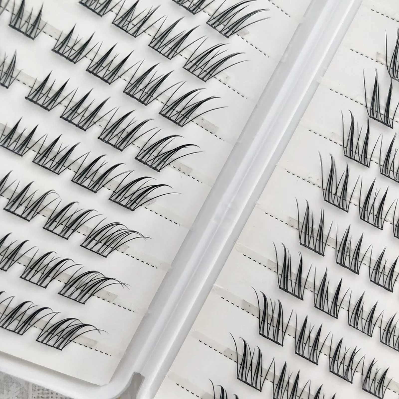 6/10/20 Rows Foxes False Eyelashes Glue-free Natural Voluminous Fiber Eyelash Extension For Daily Cosplay Perfect Eye MakeupT251223