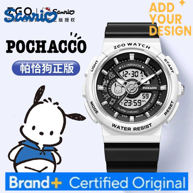 Sanrio Watch for Girls Pochacco Kids Electronic Watch Boy Lovers Fashion Motion Multifunctional Hello Kitty Waterproof Watch H251223