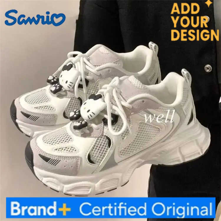 Sanrio Hello Kitty Anime Kawaii Baby Mesh Thick Soled Shoes 2025 Summer Cute Breathable Casual Sports Sneakers Gifts Toys H251223